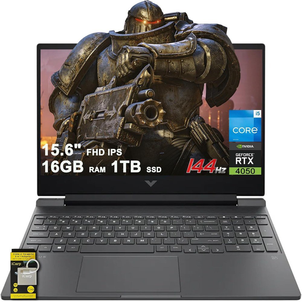 HP Victus 15 gaming laptop with RTX 4050